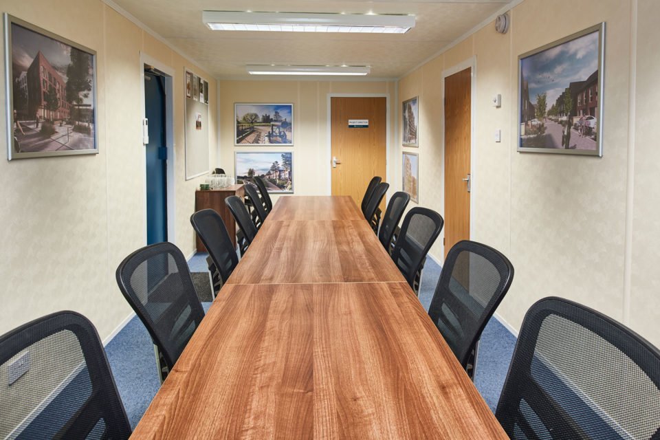 32 ft ECOlink Meeting Room Cabin – Stackable, Linkable, Double Glazed Windows - Image 3