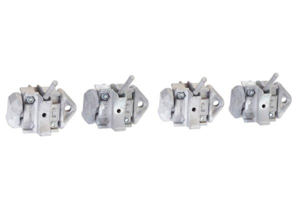Twist Locks for Container Stacking – Set of 4, Double Ended, Galvanised Cast Steel