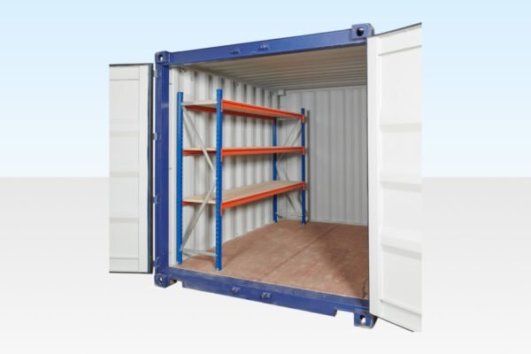 Three Tier Container Racking – Single Bay, Adjustable Shelves, 550kg Capacity