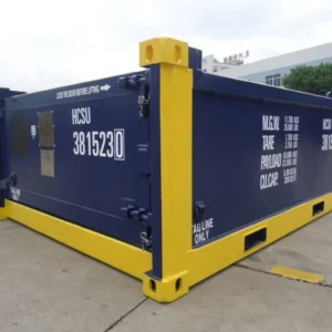 10 ft DNV 2.7-1 Half Height Open Top Container – Corten Steel with Single Swing Door