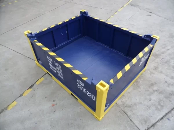 10 ft DNV 2.7-1 Half Height Open Top Container – Corten Steel with Single Swing Door - Image 3