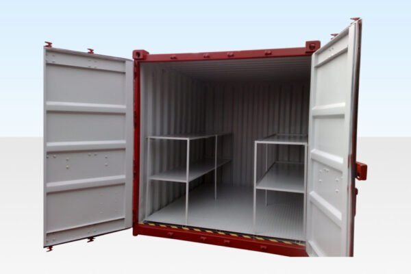 8ft x 8ft Flat Floor Bunded Storage Container – Corten Steel, 3mm Durbar Floor