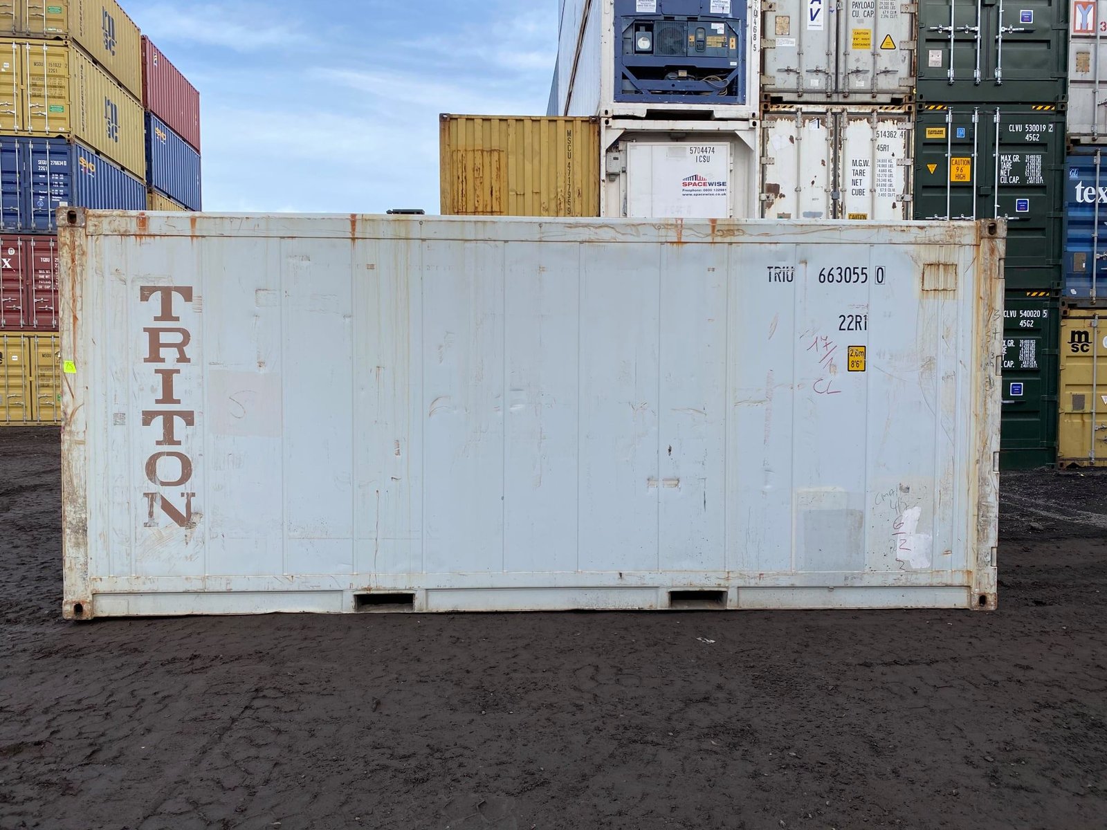 20ft Used Reefer Container with Carrier Refrigeration Unit - Image 2