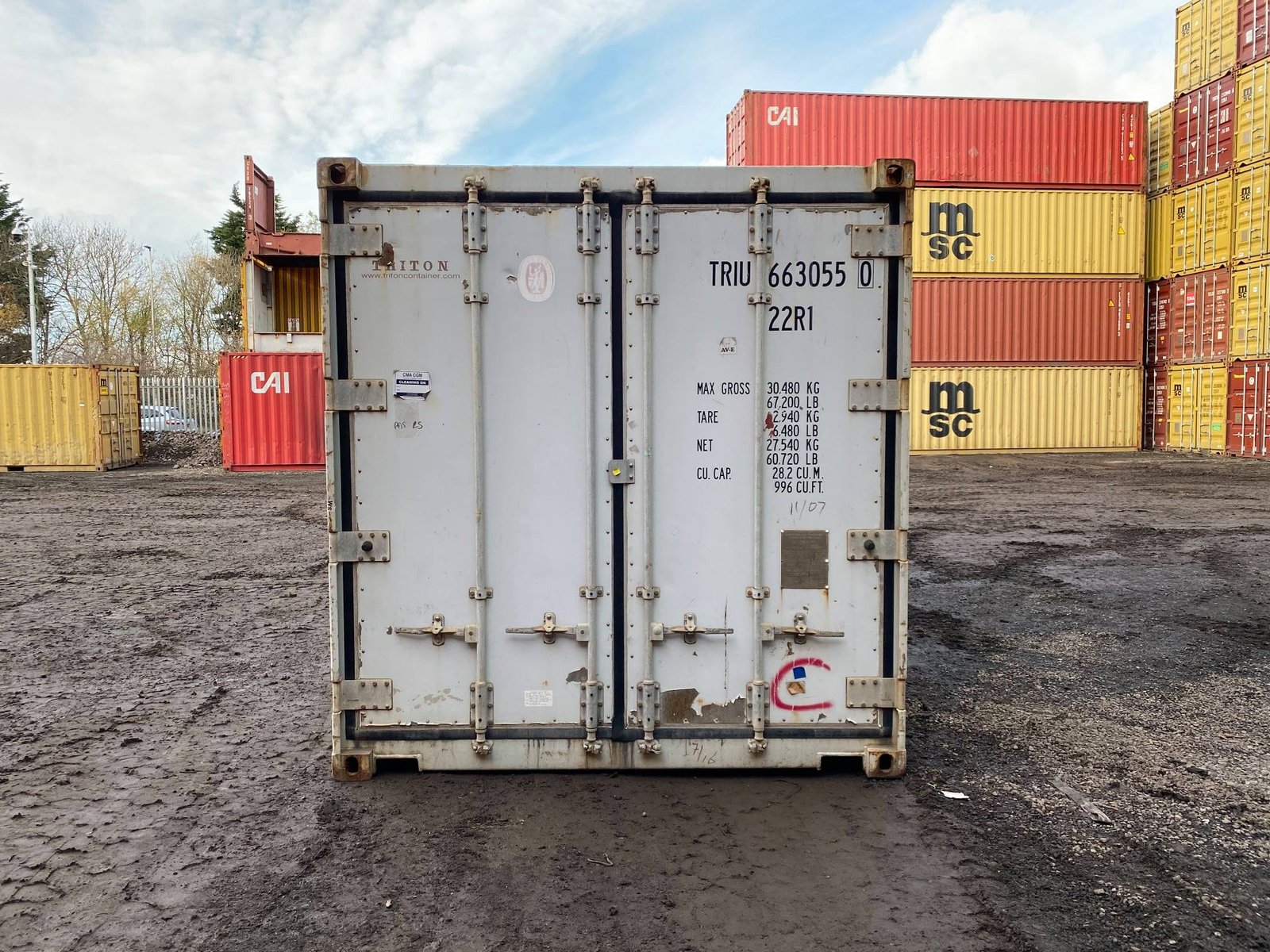 20ft Used Reefer Container with Carrier Refrigeration Unit - Image 3