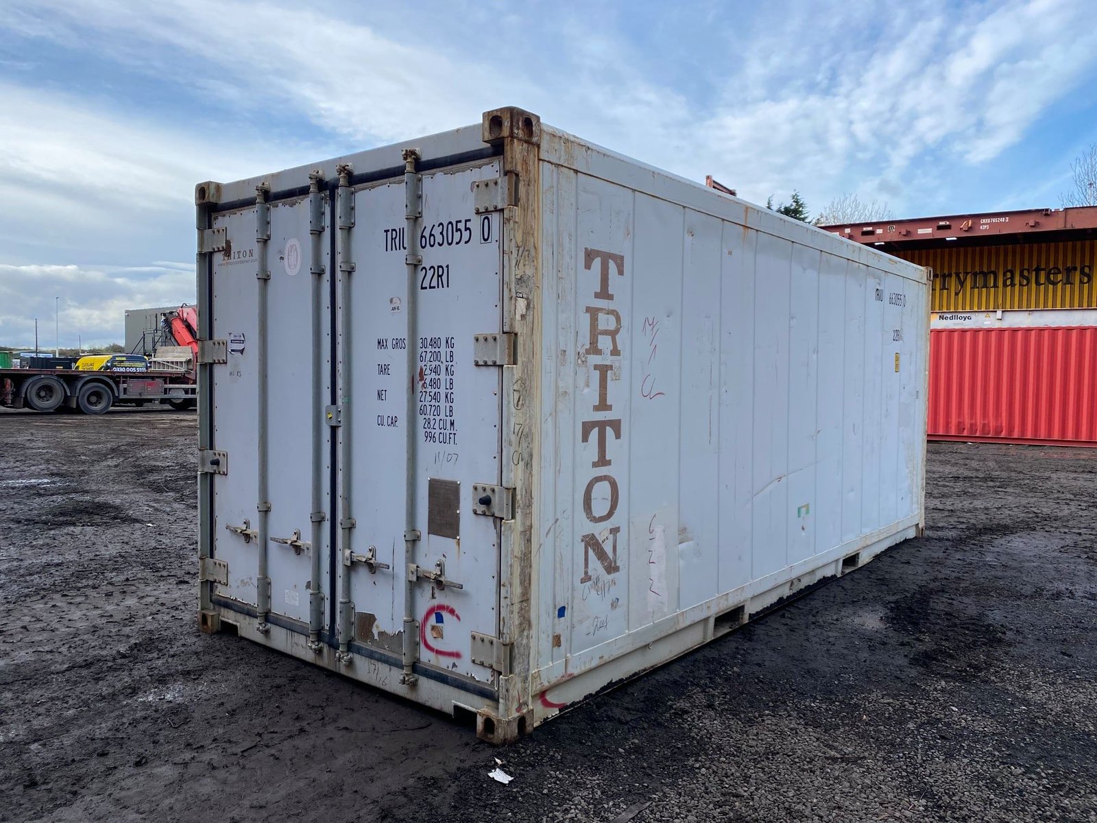 20ft Used Reefer Container with Carrier Refrigeration Unit