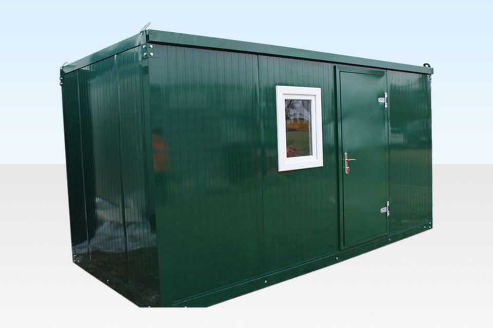4.3m x 2.3m Flat Pack Office Cabin – Galvanised Steel, Powder Coated, Insulated - Image 2