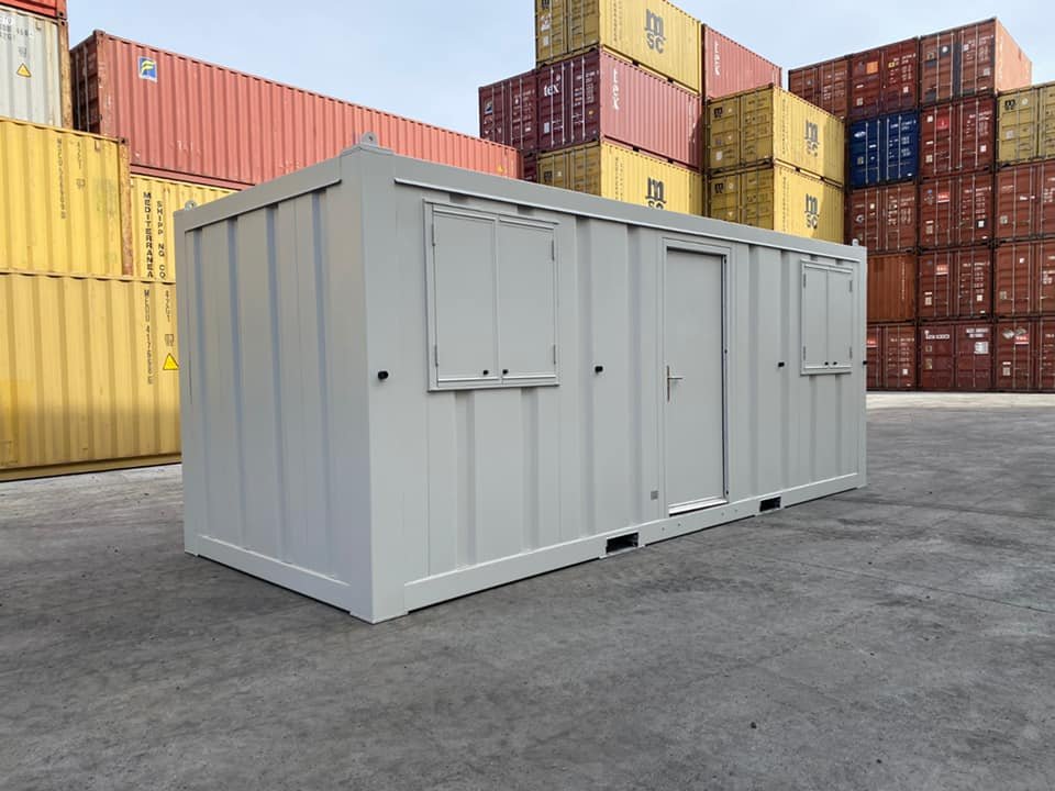 20ft New Open Plan Office Container with Insulation and Electrical - Image 2