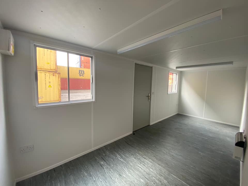 20ft New Open Plan Office Container with Insulation and Electrical - Image 4