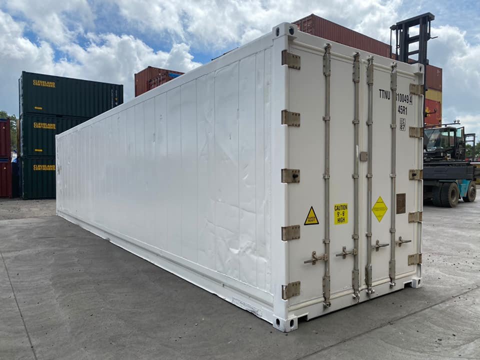 40ft High Cube Refurbished Reefer Container with Carrier Cooling Unit