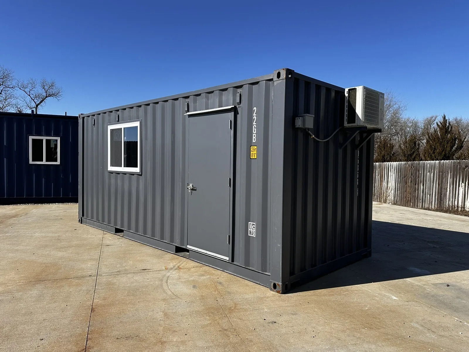20ft Standard Shipping Container – Grey Exterior