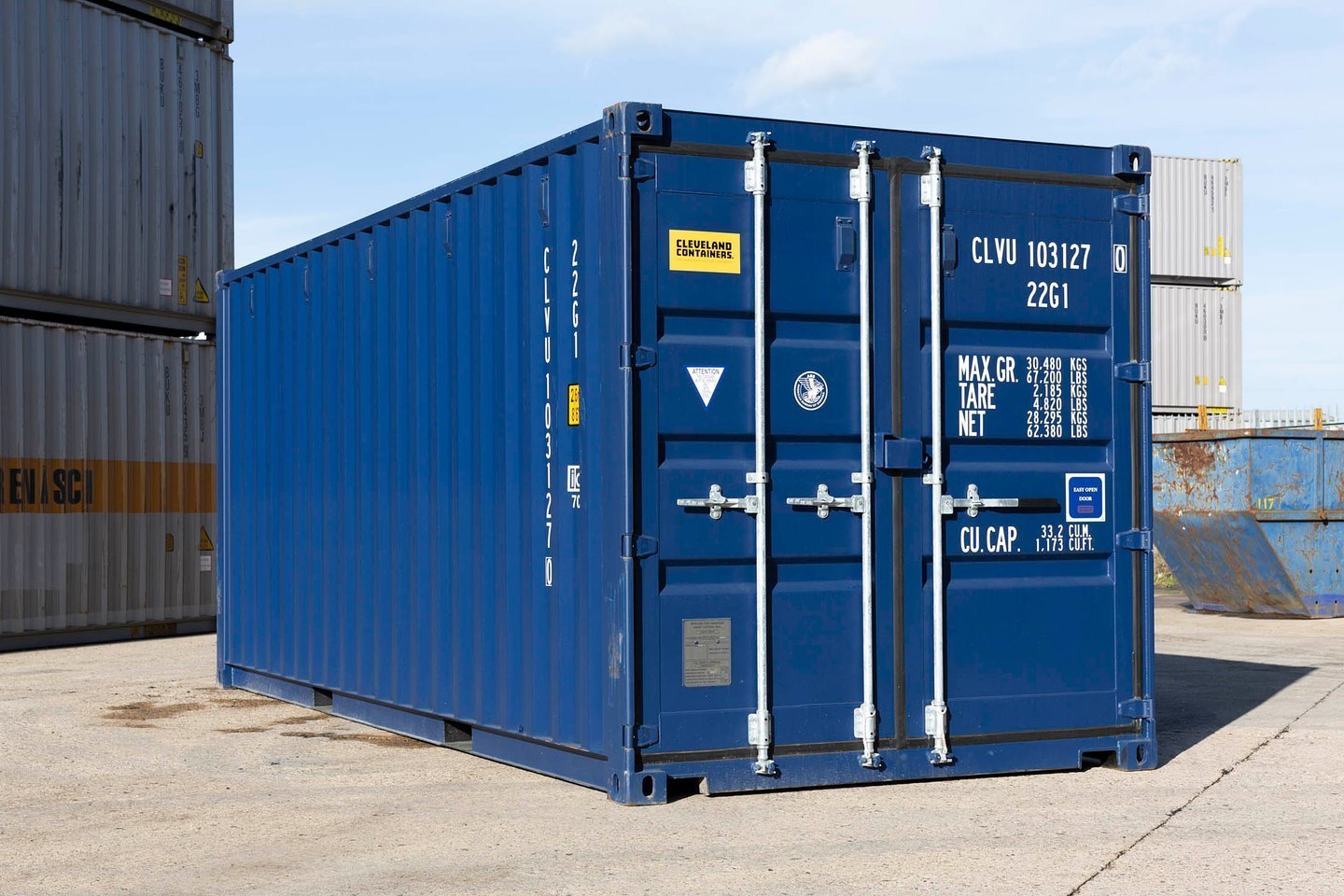 20Ft Shipping Container (One Trip) - Blue
