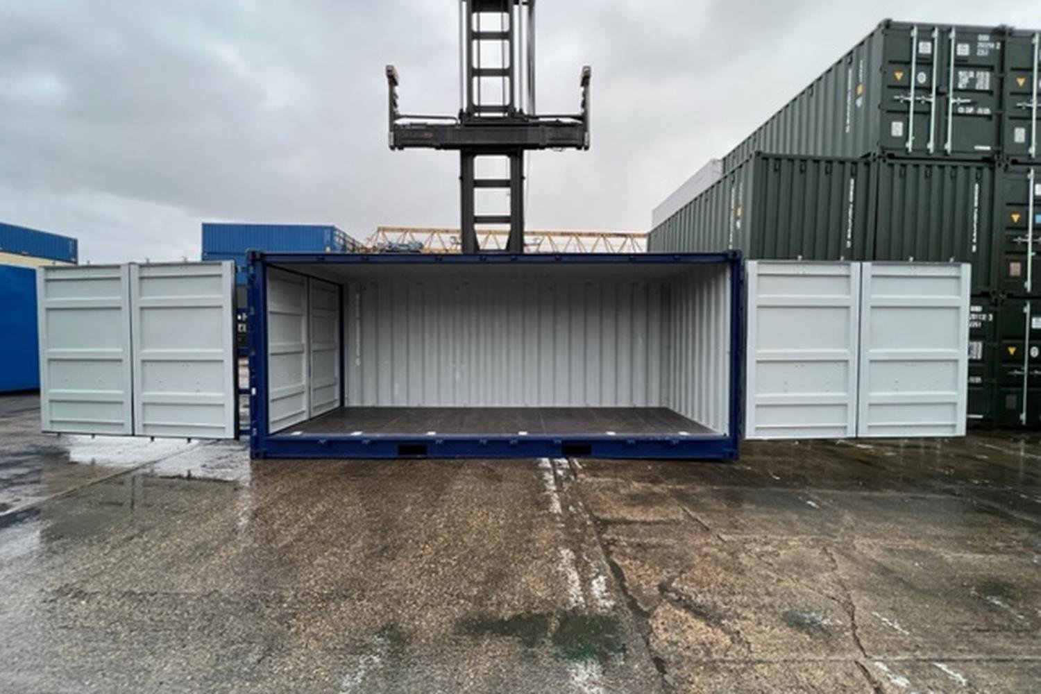20 ft Open Side Container – Full Side Access - Corten Steel