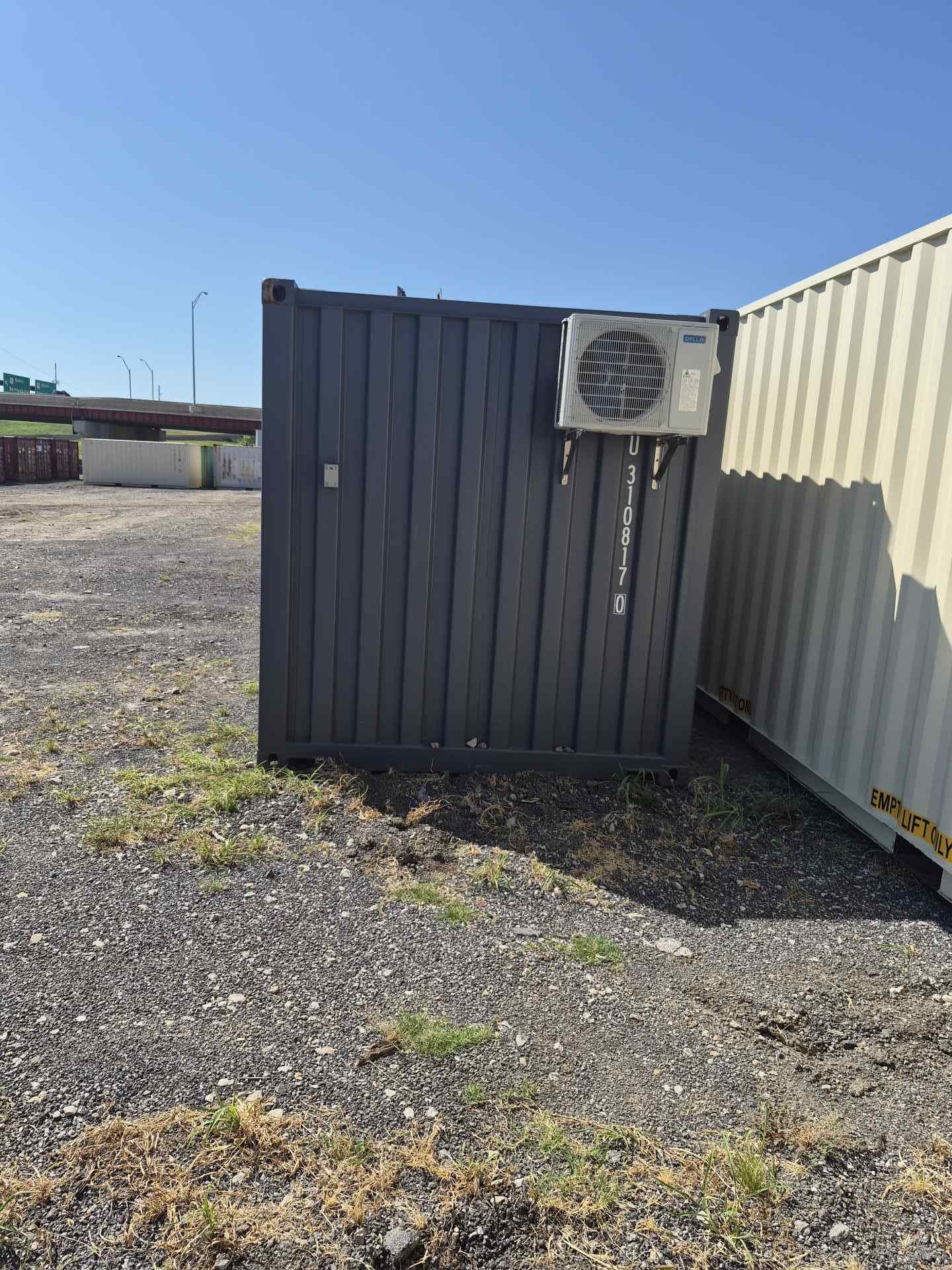 New 20ft Shipping Container Office – Dark Gray - Image 3