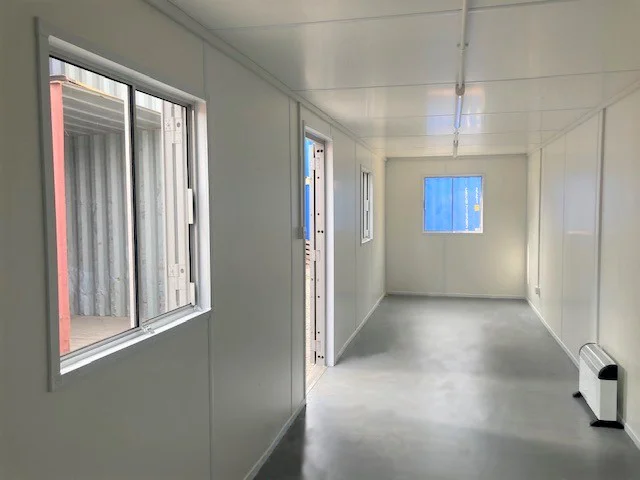 30 ft Office Container – Insulated with Melamine Interior, Vinyl Flooring, and Electrical Package - Image 3