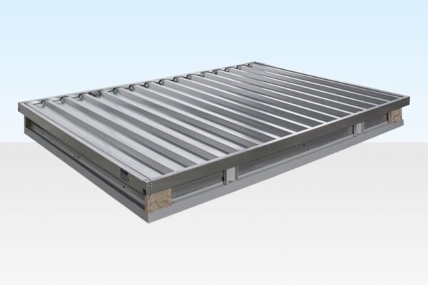 3m Flat Pack Storage Container – Galvanised, Double Locking System, Expandable