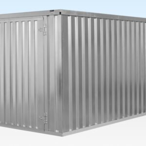 4m Flat Pack Container Store – Galvanised, Double Locking System