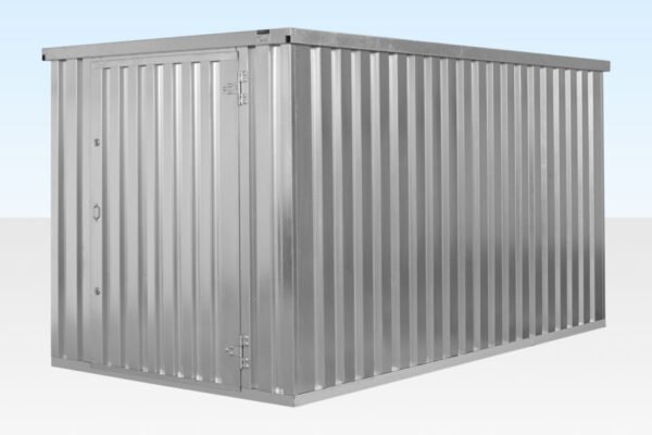 4m Flat Pack Container Store – Galvanised, Double Locking System, Expandable - Image 5