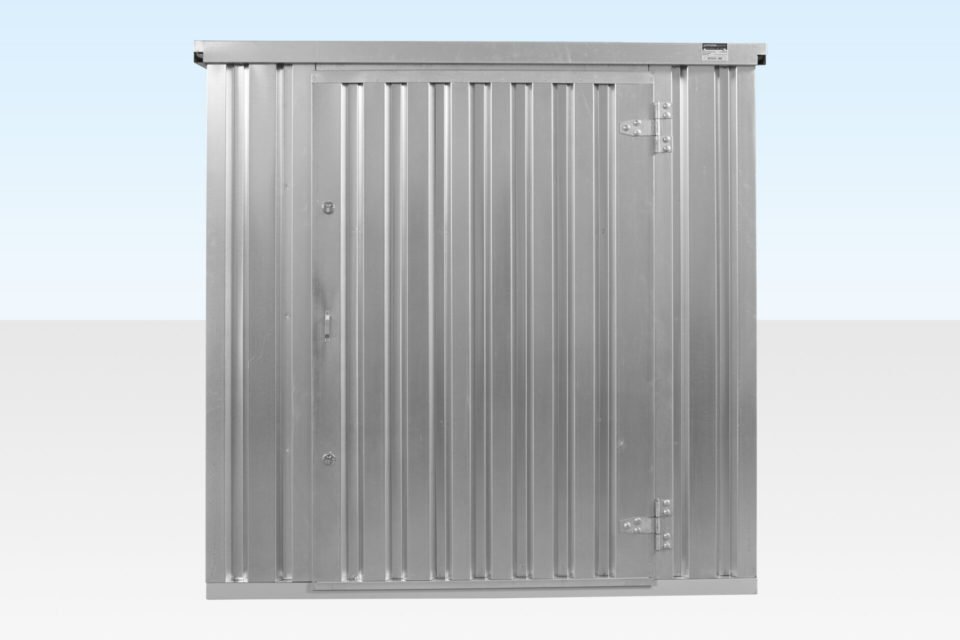 4m Flat Pack Container Store – Galvanised, Double Locking System - Image 3