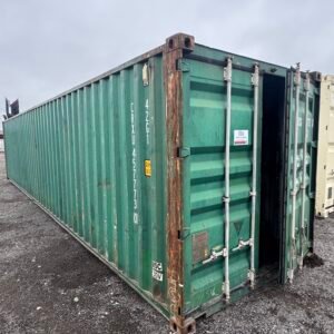 Cargo Worthy 40ft Green Shipping Container – Steel Storage Container