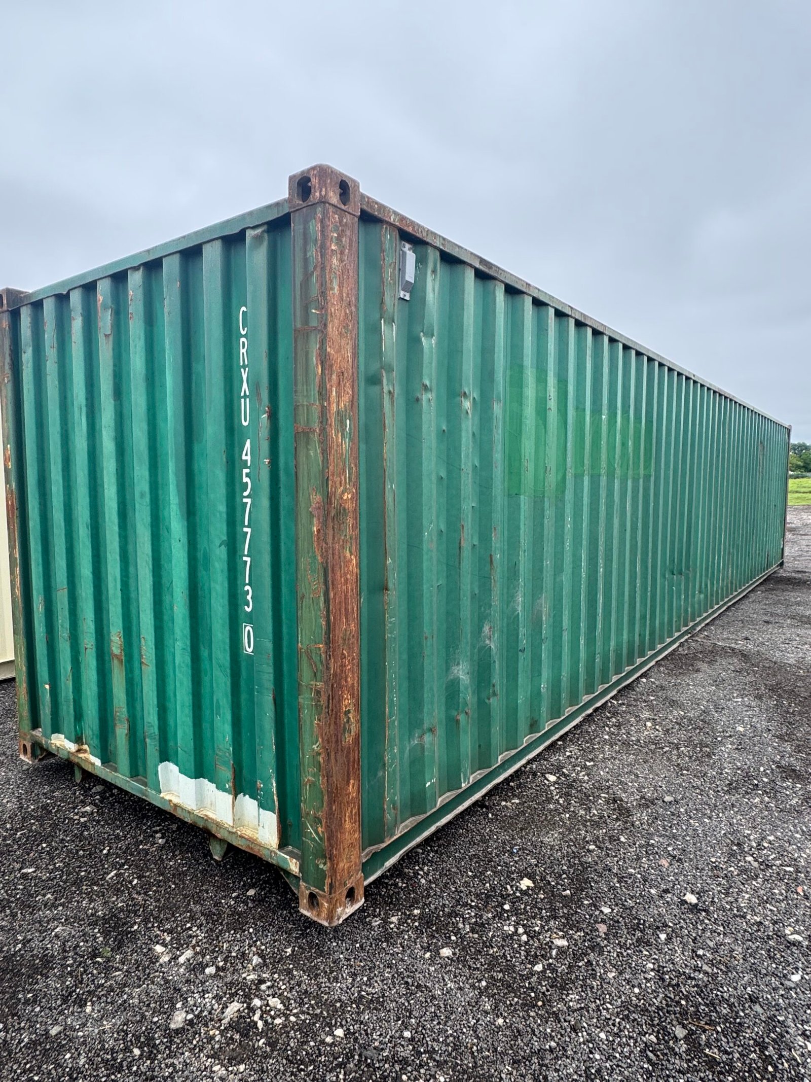 Cargo Worthy 40ft Green Shipping Container – Steel Storage Container - Image 3