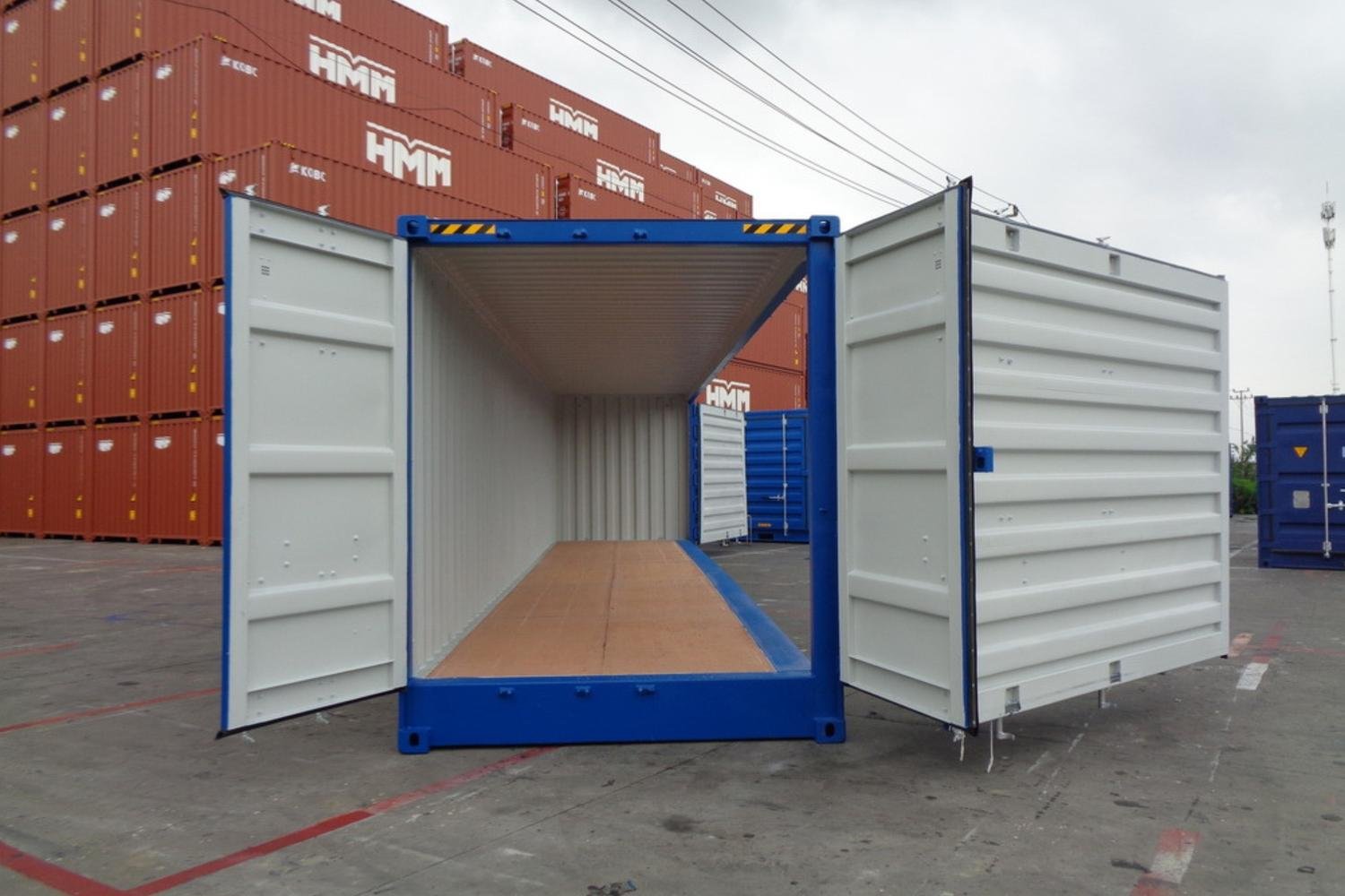 40 ft Full Side Access Container – High Cube, Corten Steel, CSC Plated_