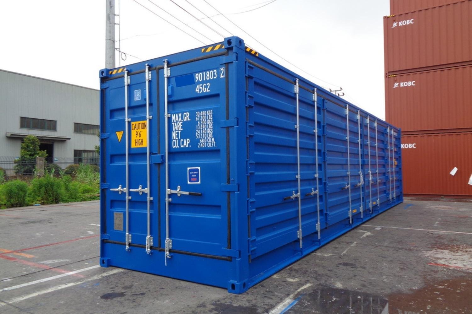 40 ft Full Side Access Container – High Cube, Corten Steel, CSC Plated_ - Image 2