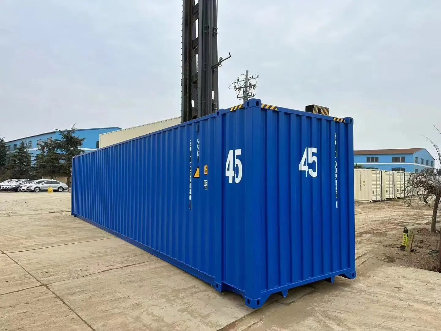 New 45ft High Cube Shipping Container – Bold Blue Finish - Image 2