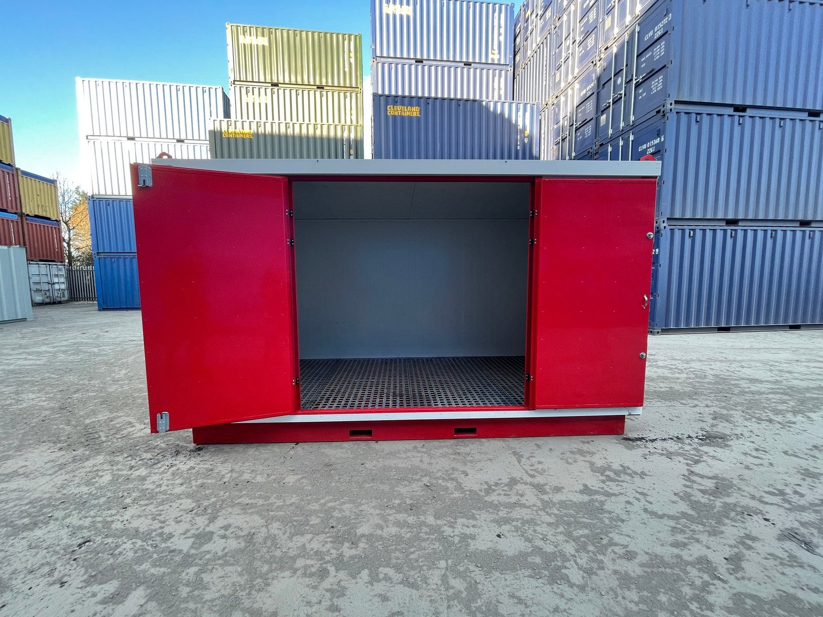 4m x 2m Insulated COSHH Flat Pack Storage Unit