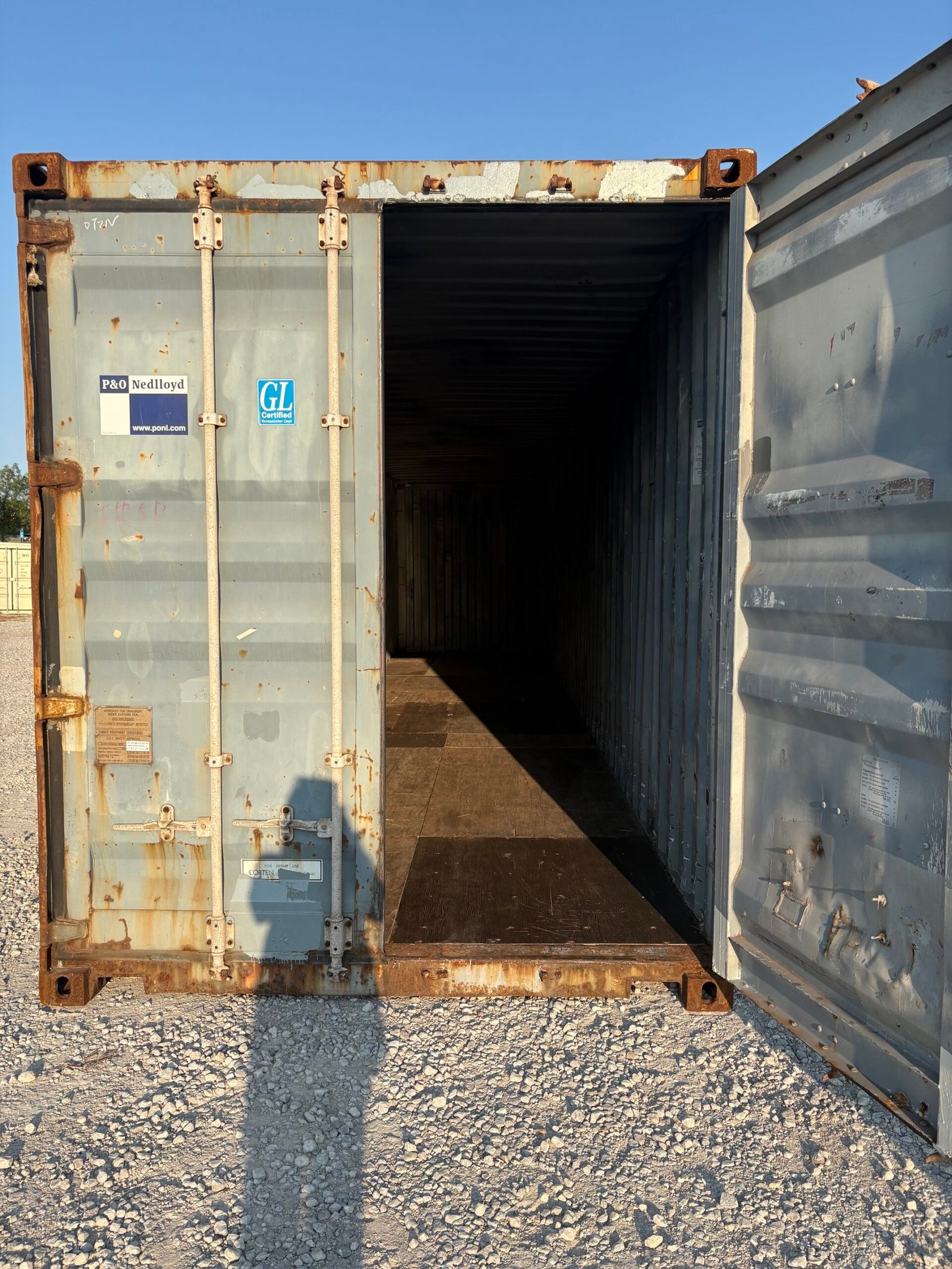 Cargo Worthy 40ft Light Gray Shipping Container – Steel Storage Container - Image 4