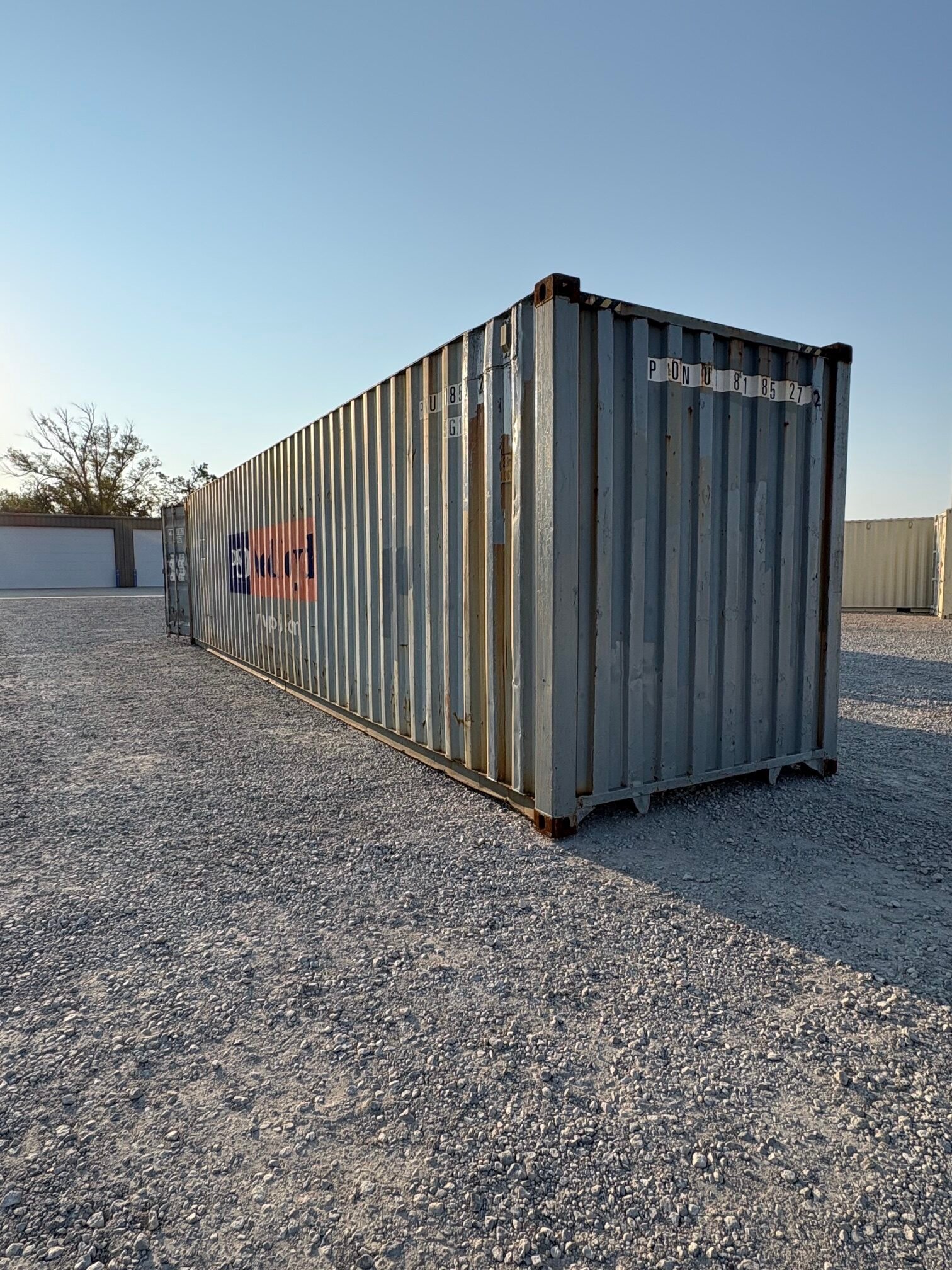 Cargo Worthy 40ft Light Gray Shipping Container – Steel Storage Container - Image 3