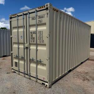 New 20ft Ivory Shipping Container – Steel Storage Container