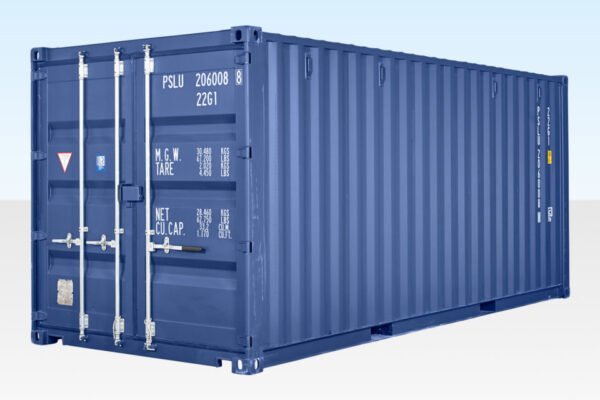 20 ft Shipping Container – Blue, Corten Steel, CSC Plated, 28mm Marine Ply Floor