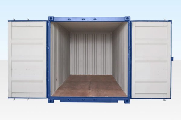 20 ft Shipping Container – Blue, Corten Steel, CSC Plated, 28mm Marine Ply Floor - Image 4