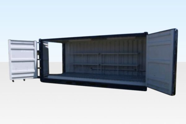 20 ft Open Side Bunded Container – Open Mesh Floor, Corten Steel, 24 Vents_ - Image 2