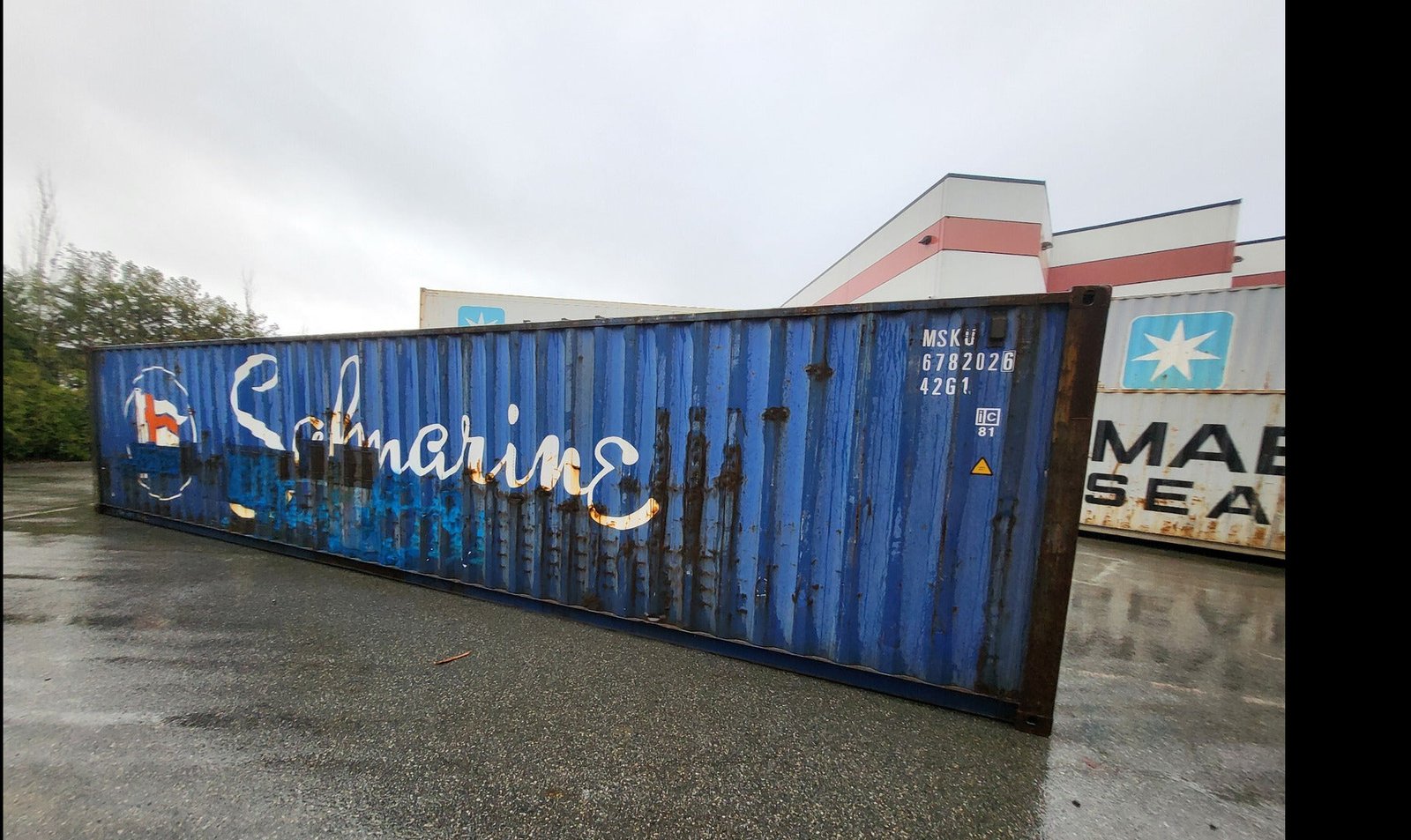 40 ft Cargo Worthy Shipping Container – Corten Steel, CSC Plated, Wind and Watertight