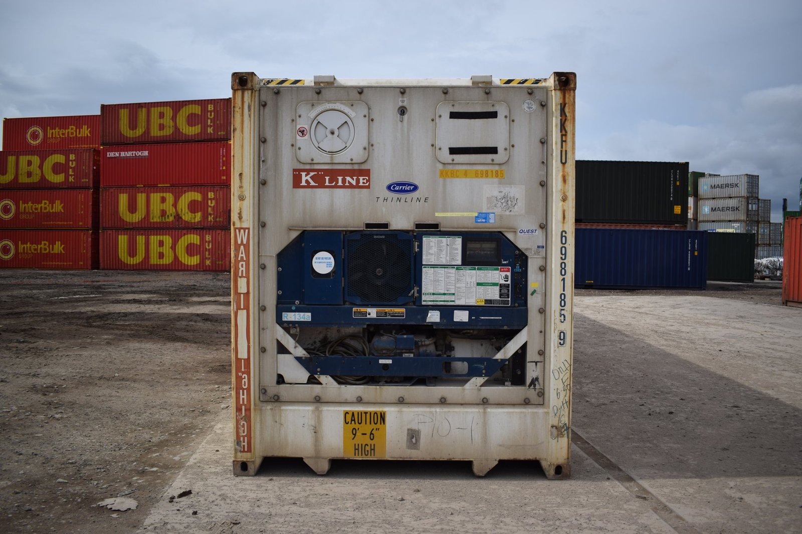 20ft Used Refrigerated Shipping Container with Carrier Cooling Unit - Image 4