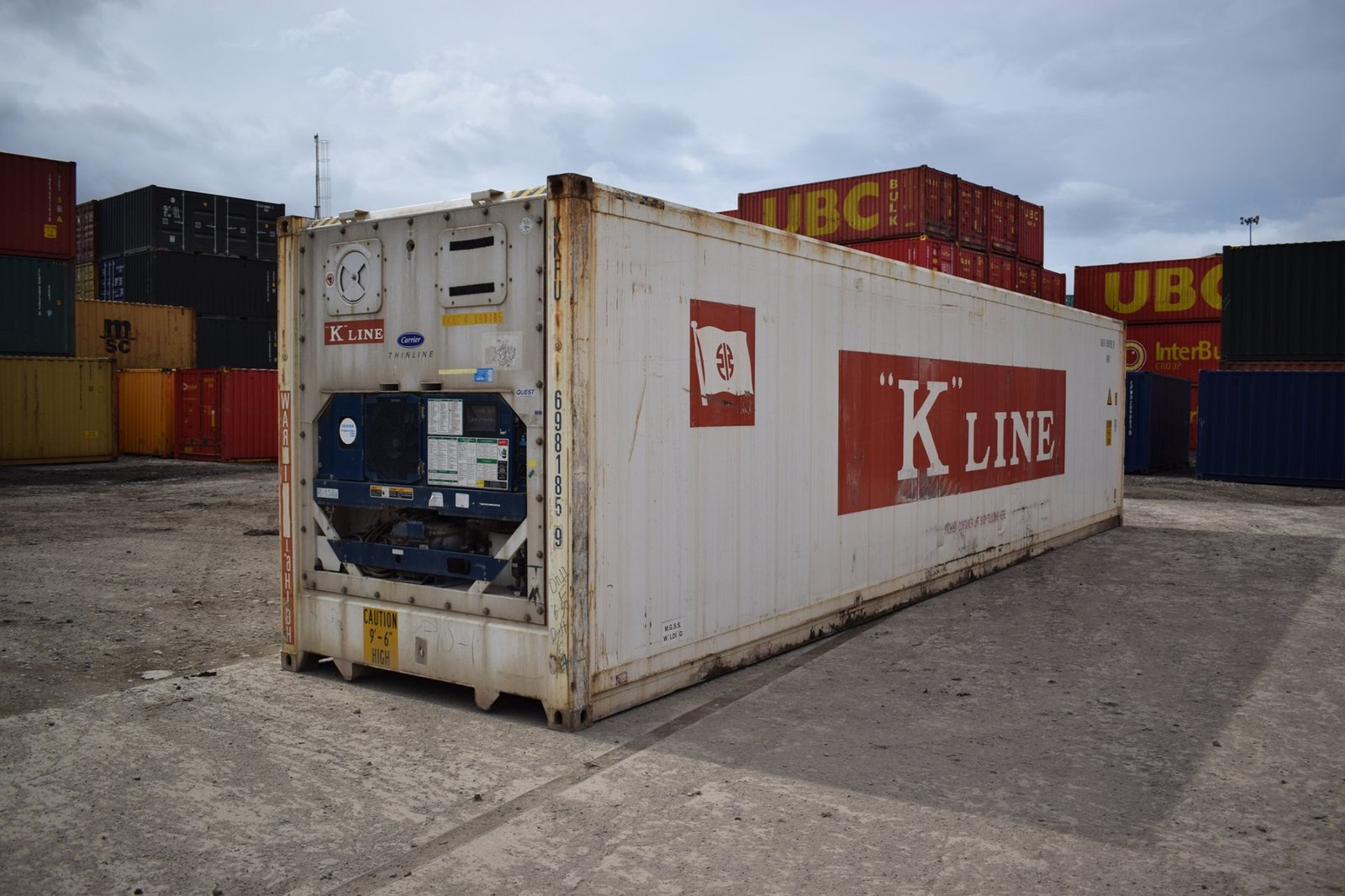 20ft Used Refrigerated Shipping Container with Carrier Cooling Unit - Image 2