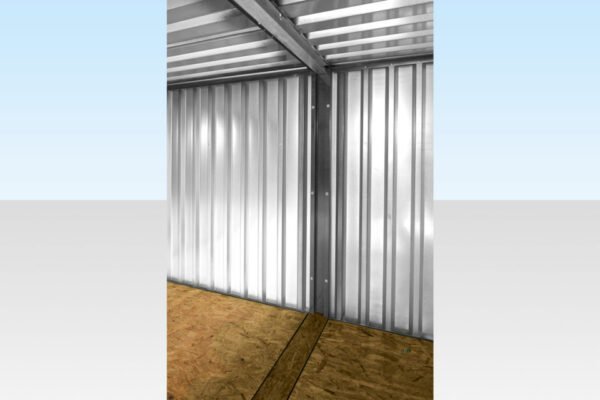 3m Side Linked Flat Pack Container Bundle – Powder Coated Green, 11.3m² Area, 2 Units + Linking Kit - Image 3