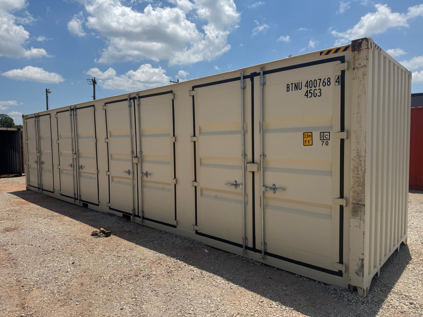 New 40ft High Cube Shipping Container – Side Doors