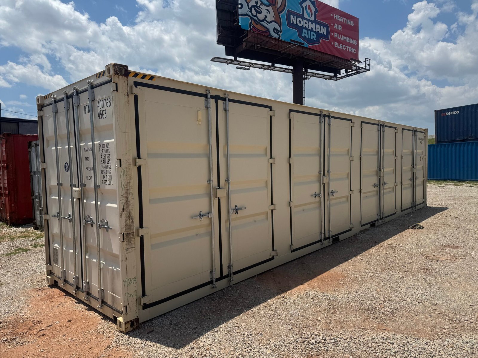 New 40ft High Cube Shipping Container – Side Doors - Image 2