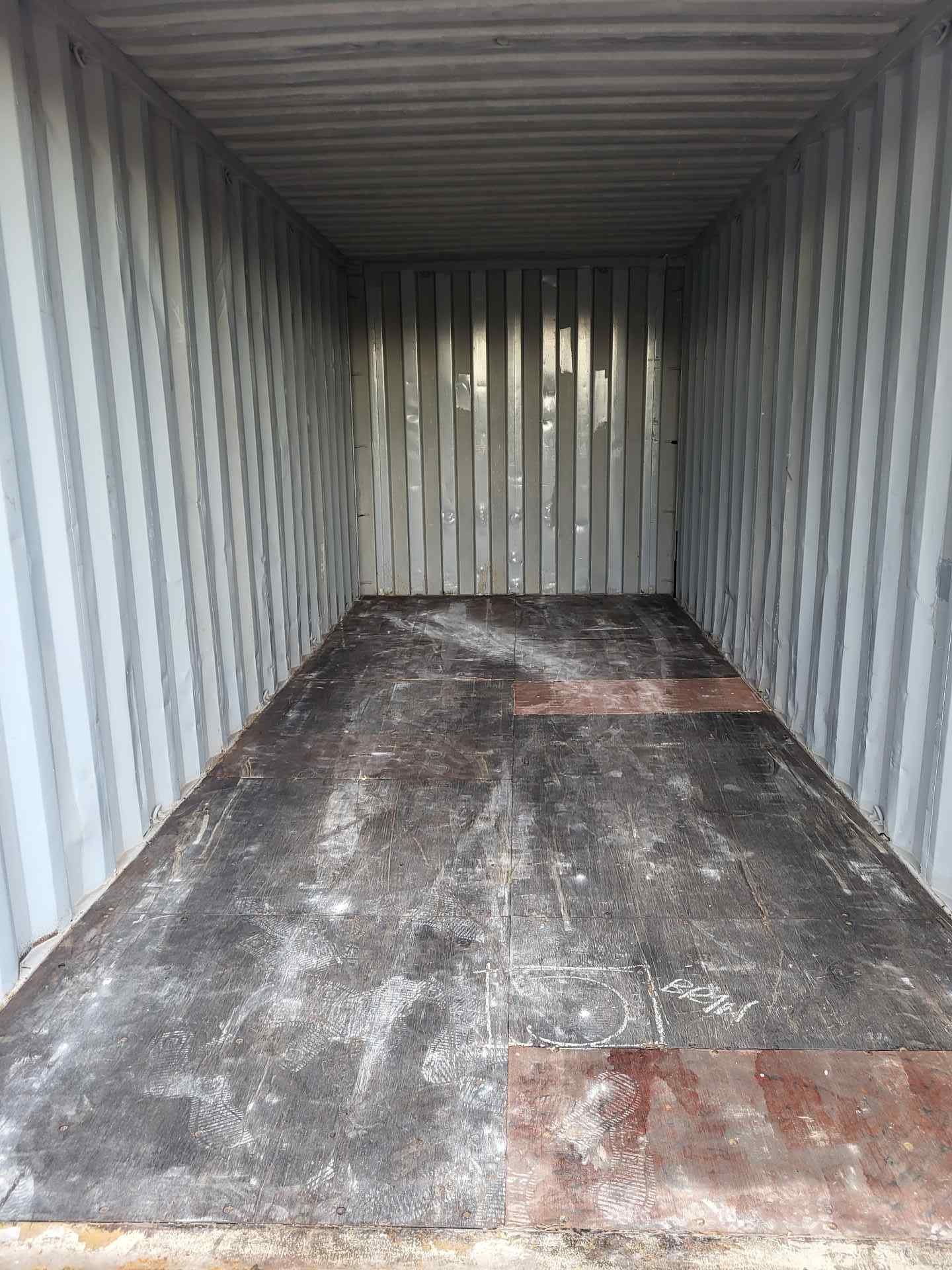 Used Cargo Worthy 20ft Standard Shipping Container – Light Gray - Image 2