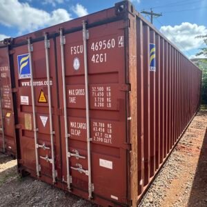 Watertight 40ft Shipping Container – Maroon