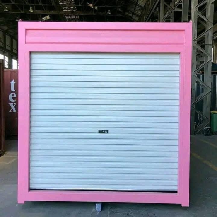 10ft Pink Shipping Container with Roll-Up Door - Image 3