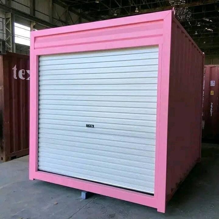 10ft Pink Shipping Container with Roll-Up Door - Image 2