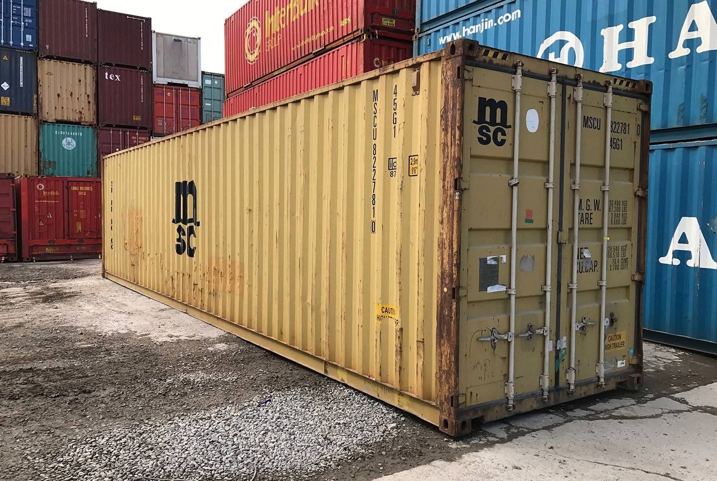 40 foot Standard Shipping Container – Corten Steel, Wind and Watertight