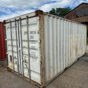 Used 20ft White Shipping Container – Steel Storage Container