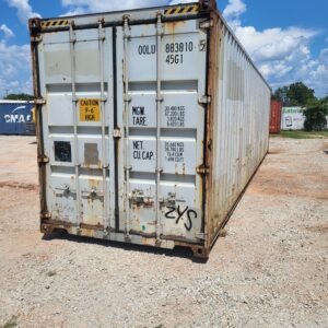 Watertight 40ft Shipping Container – Light Gray