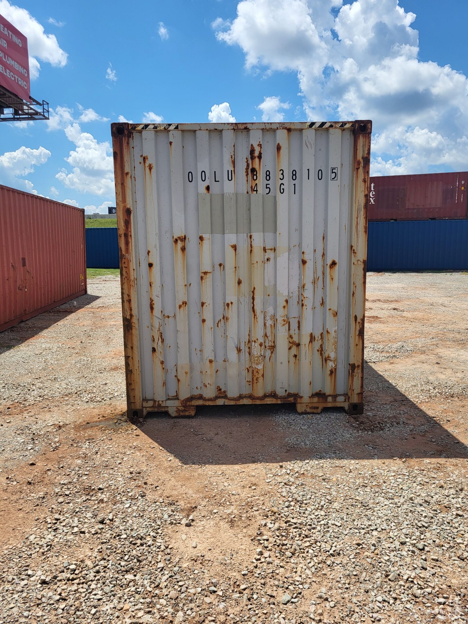Watertight 40ft Shipping Container – Light Gray - Image 3