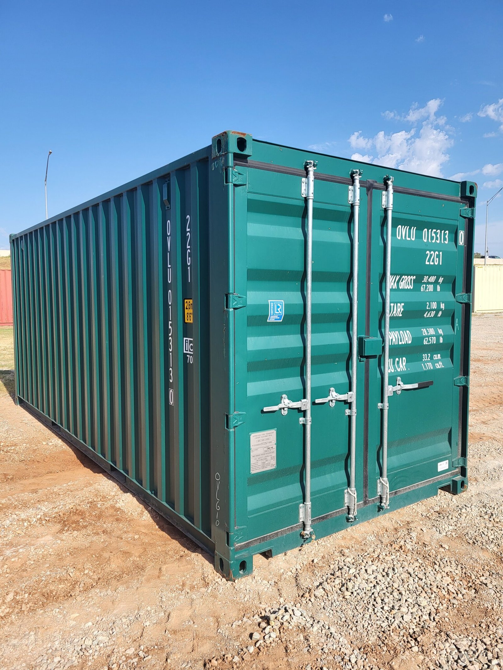 New 20ft Standard Shipping Container – Green