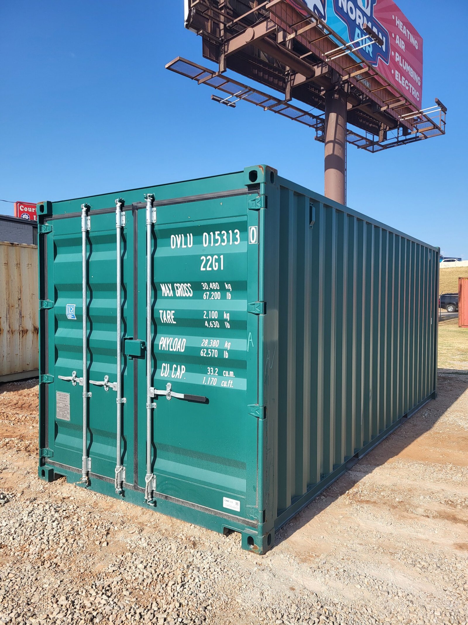 New 20ft Standard Shipping Container – Green - Image 2